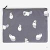 Large - Laminated cotton fabric zipper pouch - Persian cat