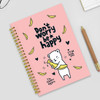 Buha bear - Cute illustration A5 spiral lined notebook