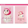 Pink hood - Choo Choo cat A5 ruled lined notebook ver2