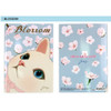 Blossom - Choo Choo cat A5 ruled lined notebook ver2