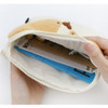 ROMANE My rolly face cotton zipper pouch