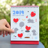 2019 Heart spiral bound desk calendar