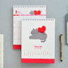 2019 Heart spiral bound desk calendar