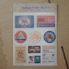 Vintage color deco sticker