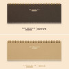 Brown, Beige - Creative spiral dateless weekly desk planner