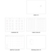 Composition - 2019 Simple and dot A4 size dated monthly planner