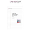 Lined note - Aloha mood dateless weekly diary planner 
