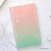 01 Pink green - 2019 Sunset gradation dated weekly planner