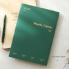 Modern green - 2019 Month classic small dated monthly planner
