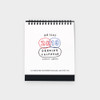 2NUL 2019 Drawing monthly spiral desk calendar