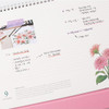 Free note - 2019 Birth flower monthly desk scheduler calendar