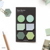 Green - Small sticky note set for monthly and weekly plan