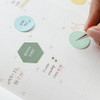 Example of use - Small sticky note set for monthly and weekly plan