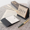 Wanna This 2019 Classic small spiral bound desk flip calendar