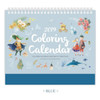 Blue - Indigo 2019 Fairy tales coloring desk calendar