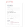 Personal data - 2019 Appointment free dated daily diary