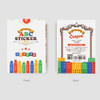 NACOO ABC Crayon Alphabet Sticker Pack