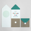 2NUL Christmas folded messages card set