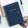 Navy - Wanna This Classic spiral bound dateless weekly planner