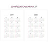 Calendar - Second mansion 2019 Moment monthly desk to flip calendar