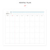 Monthly plan - Bonne route lovable trip travel planner note 