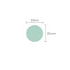 Size - Round small sticky notepad for monthly and weekly plan