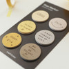 Example of use - Round small sticky notepad for monthly and weekly plan