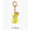 Yellow - Twinkle bear acrylic key ring clip chain holder