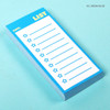 Neon blue - Lucalab Neon small checklist memo notepad