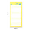 Size - Lucalab Neon large checklist memo notepad