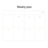 Weekly plan - 12 months dateless weekly diary planner