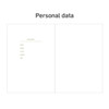 Personal data - 12 months dateless weekly diary planner