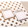 Lucalab Fake ID plain memo notepad