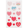 Cool pink heart - Love and peace paper deco sticker