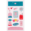 Heart planet - Love and peace paper deco sticker