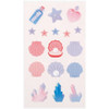 Twinkle shell - Love and peace paper deco sticker