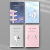 ICONIC Pocket sewn bound small plain notebook ver.2