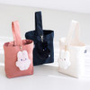 Livework Piyo popuree cotton tote bag with cute doll charm