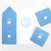 Colorful message card set of 5