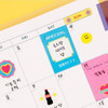 Example of use - Deco sticker set for a monthly planner