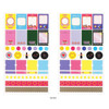 Retro - After The Rain Deco sticker set for a monthly planner
