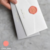 Coral pink - Feel so good thanks pocket letter set with seal stickers