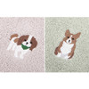 Dailylike Embroidery cotton hand towel set - Dog