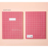 Velvet check - Soft pattern extra large lined school notebook