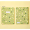Avocado - Ardium Soft pattern extra large lined school notebook