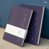 Navy - Small but certain happiness hardcover 7.2mm lined notebook