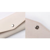 Snap button - Merci PU stitched slim pencil case pouch