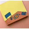 Detail of Memowang desk illustration memo notepad 