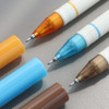 Detail of unique six Color 0.4mm twin ballpoint pen set of 3