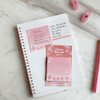 Example of use - N.IVY Cherry blossom square sticky memo it notepad